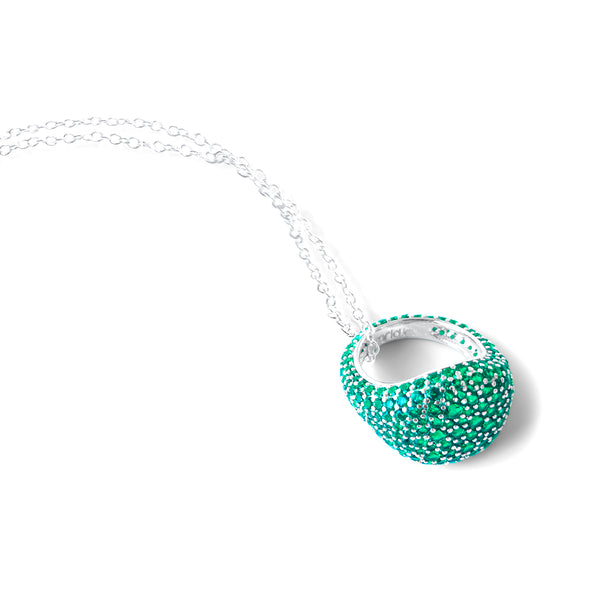 AMOURY Pave Ring Necklace