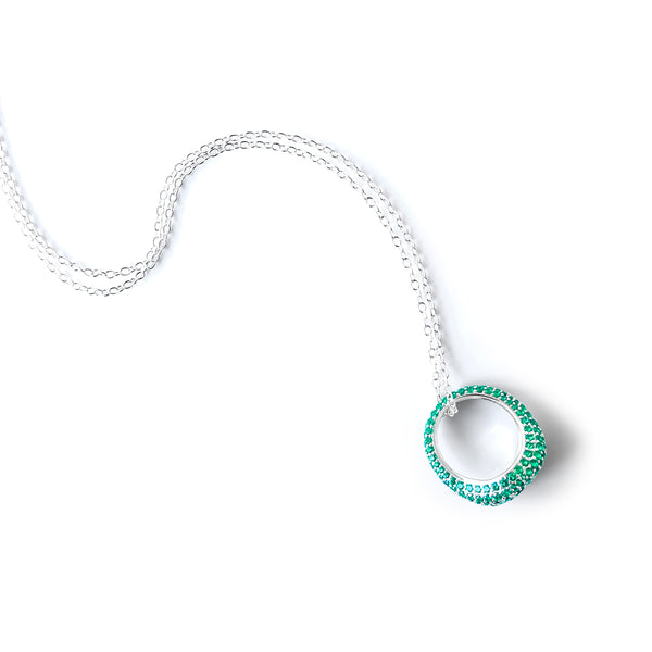 AMOURY Pave Ring Necklace