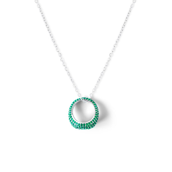 AMOURY Pave Ring Necklace