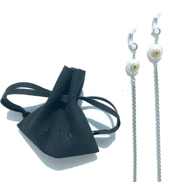 ANAIS Eye Pearl Sunglasses Chain