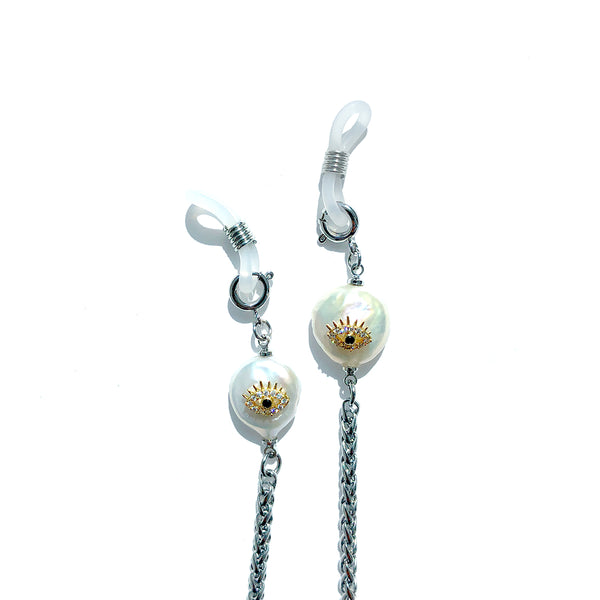 ANAIS Eye Pearl Sunglasses Chain