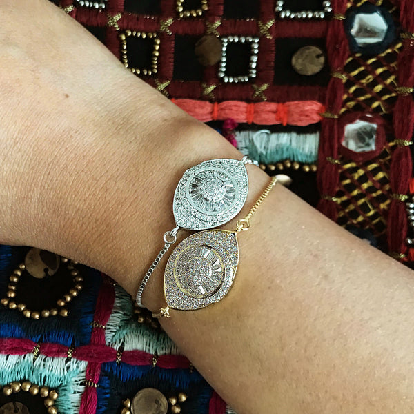 ALIA PAVE SILVER BRACELET