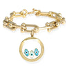 FATIMA Baby Floating Evil Eye Charms Bracelet