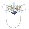BEENA Beaded Golden Flower Face Mask