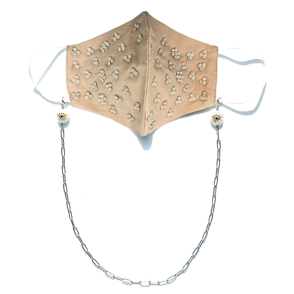 BEENA Beaded Petals Face Mask