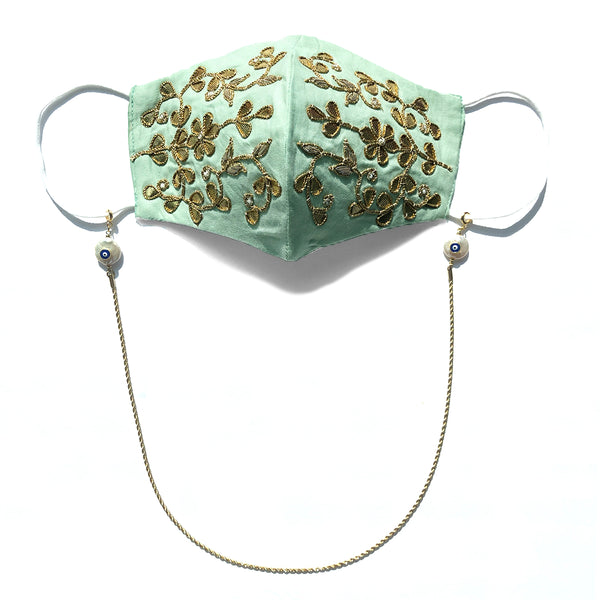 BEENA Embellished Floral Face Mask