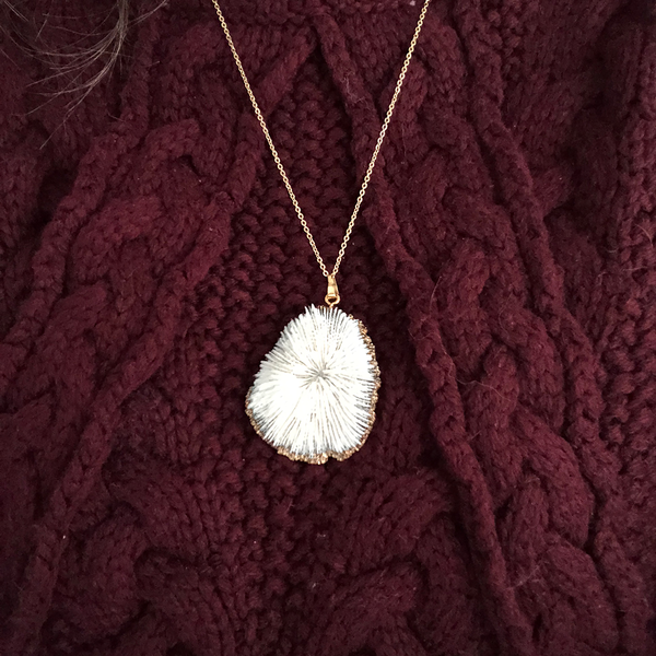 MARJA MUSHROOM CORAL NECKLACE