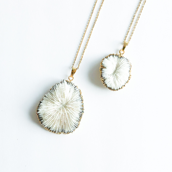 MARJA MUSHROOM CORAL NECKLACE