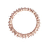 ESSIA BAGUETTE ROSE GOLD RING