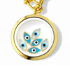 MIRIAM Floating Evil Eye Charms Necklace