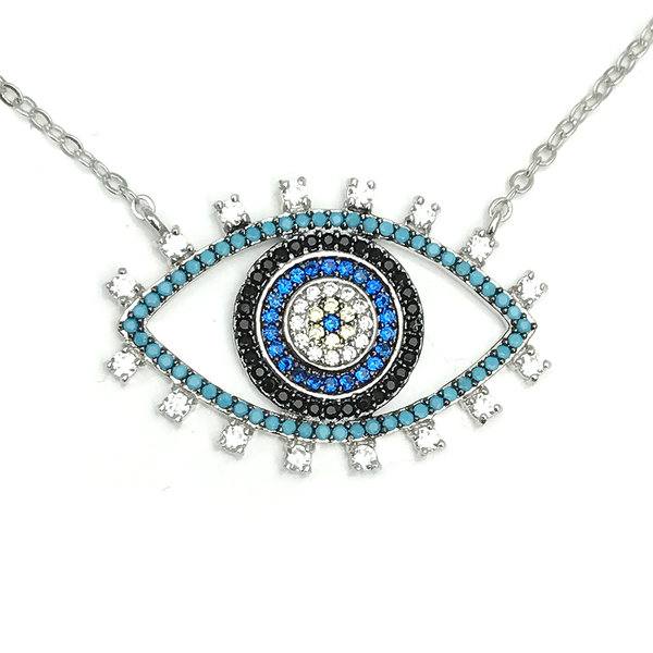 ZAHRA HERITAGE EVIL EYE GM NECKLACE