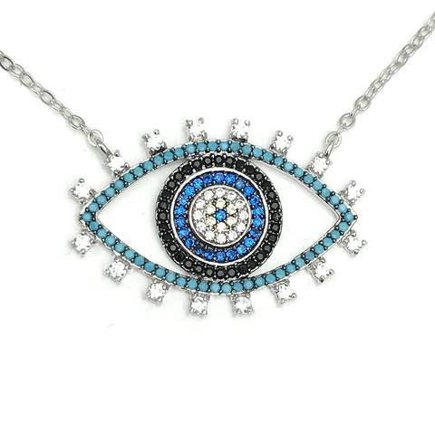 ZAHRA HERITAGE EVIL EYE GM NECKLACE