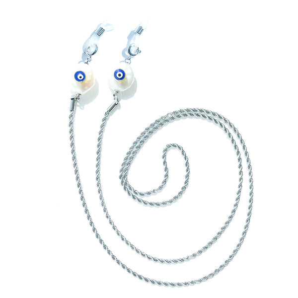 GULFEM Evil Eye Pearl Sunglasses Chain