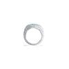 HALI Green Evil Eye Pave Pinky Ring