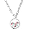 FATIMA Baby Floating Evil Eye Charms Necklace