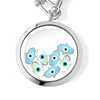 FATIMA Baby Floating Evil Eye Charms Necklace