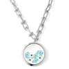 FATIMA Baby Floating Evil Eye Charms Necklace