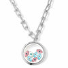 FATIMA Twins Floating Evil Eye Charms Necklace