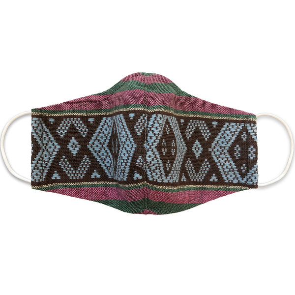 H'MONG Embroidered Striped Face Mask