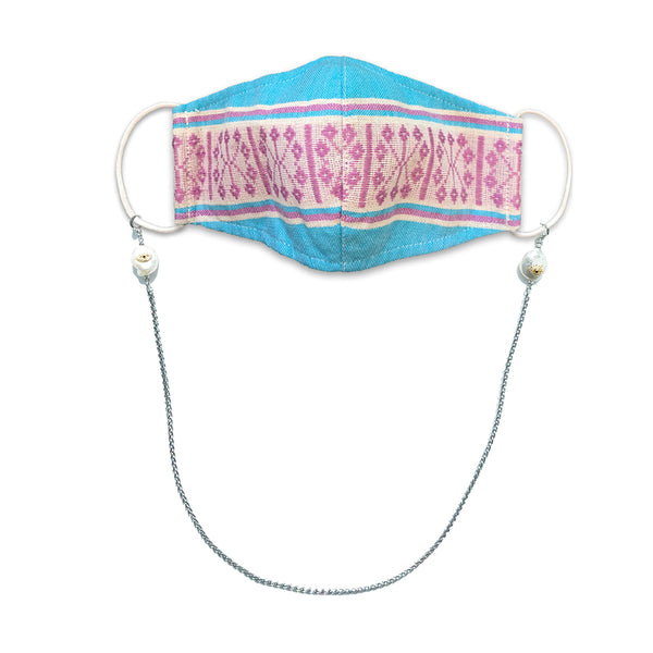 GULFEM Evil Eye Silver Face Mask Chain