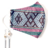 H'MONG Embroidered Striped Face Mask