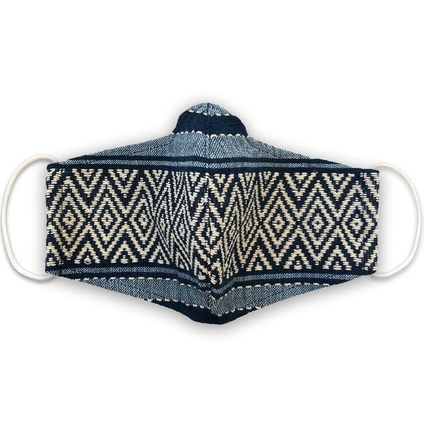 H'MONG Embroidered Denim Face Mask