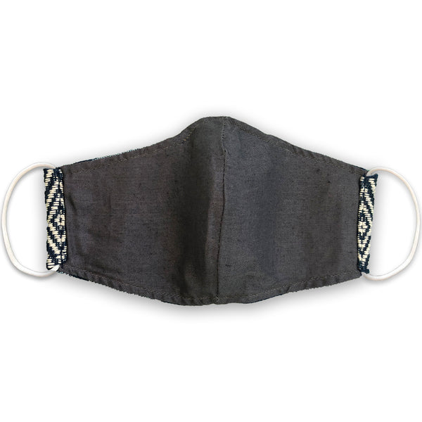 H'MONG Embroidered Denim Face Mask