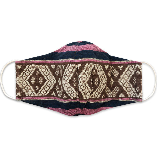 H'MONG Embroidered Striped Face Mask