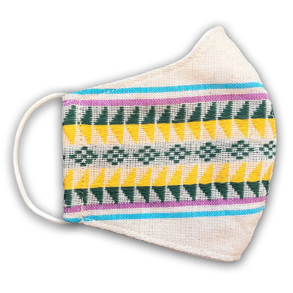 H'MONG Embroidered Linen Face Mask