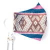 H'MONG Embroidered Striped Face Mask
