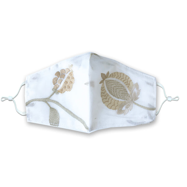 INDU Embroidered Lotus Face Mask