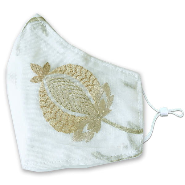 INDU Embroidered Lotus Face Mask