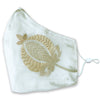 INDU Embroidered Lotus Face Mask