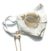 INDU Embroidered Lotus Face Mask