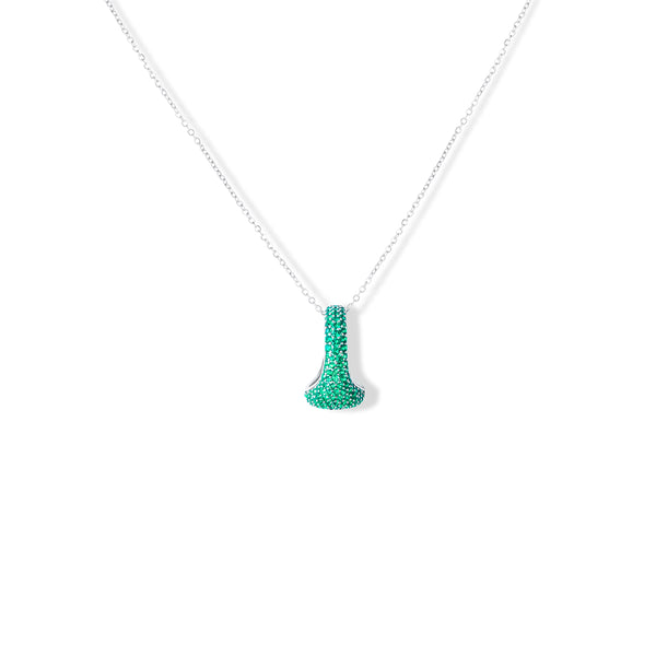 LARA Pave Eye Ring Necklace
