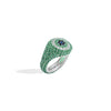 LARA Green Evil Eye Pinky Ring