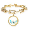 MIRIAM Floating Evil Eye Charms Bracelet