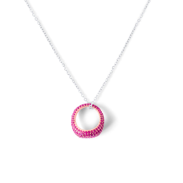 MIRELLE Pave Ring Necklace