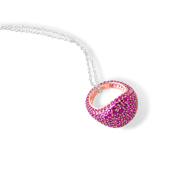 MIRELLE Pave Ring Necklace