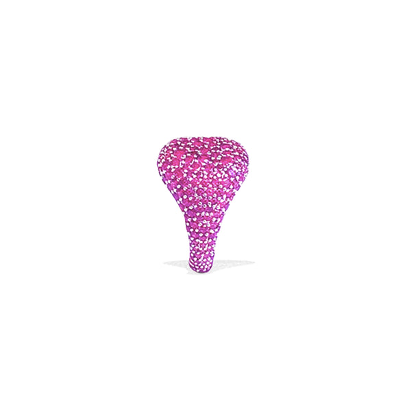 HIRAM Fuchsia Pave Pinky Ring