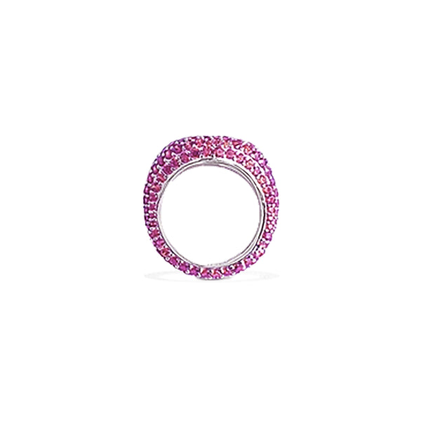 HIRAM Fuchsia Pave Pinky Ring