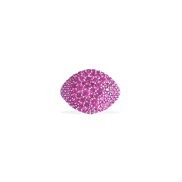 HIRAM Fuchsia Pave Pinky Ring
