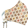 PRIYA Embroidered Fans Embellished Face Mask