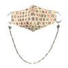 PRIYA Embroidered Fans Embellished Face Mask