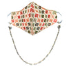 PRIYA Embroidered Fans Embellished Face Mask