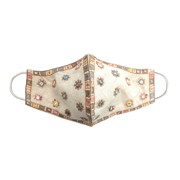 PRIYA Embroidered Mirrored Face Mask