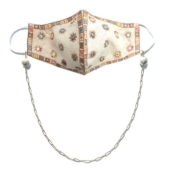PRIYA Embroidered Mirrored Face Mask