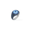 REEMA Black Evil Eye Pave Pinky Ring