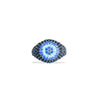 REEMA Black Evil Eye Pave Pinky Ring