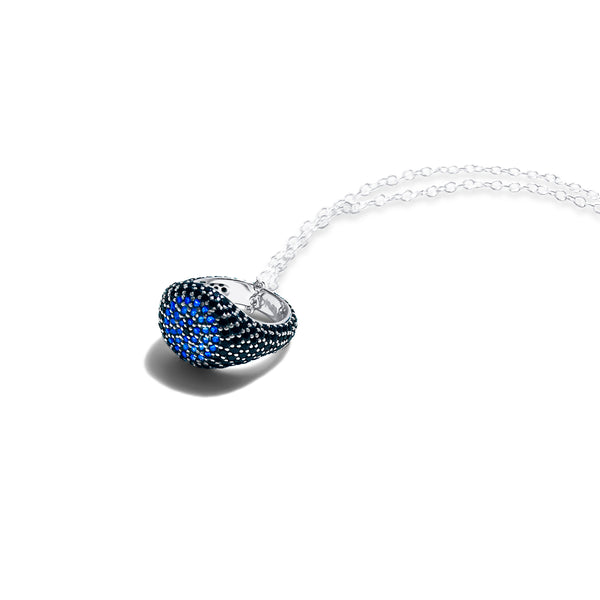 REEMA Pave Eye Ring Necklace